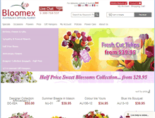 Tablet Screenshot of bloomex.com.au